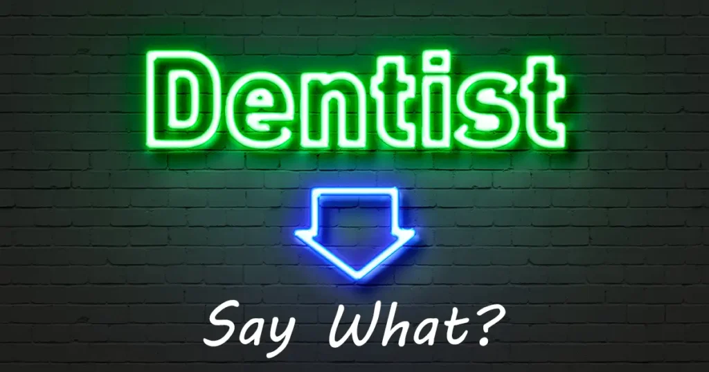 Dentist Jargon